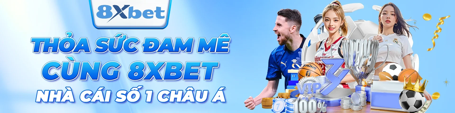 Hình ảnh thương hiệu 8XBet và cổng giải trí trực tuyến